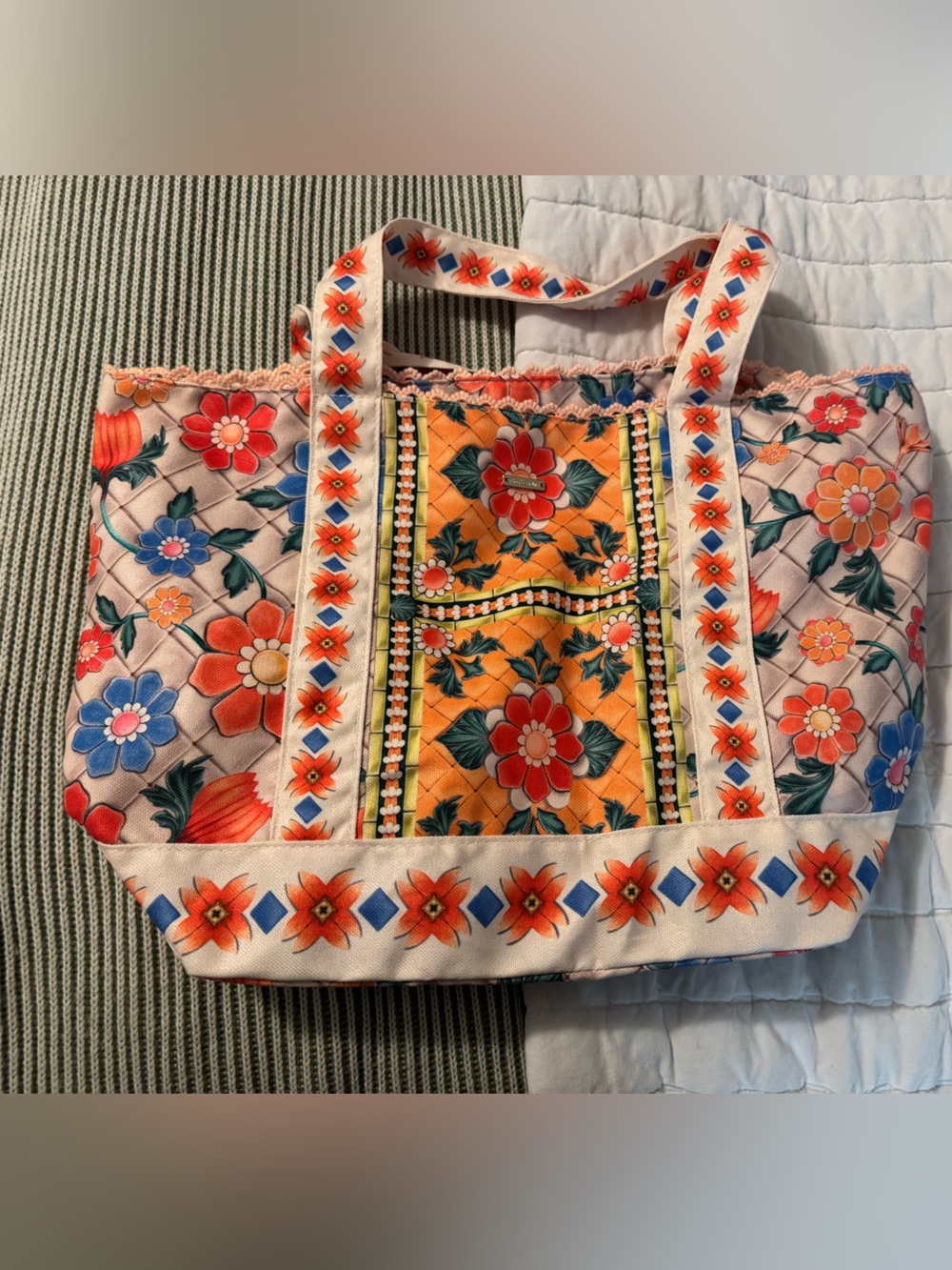 Agua Bendita Floral Tote Bag